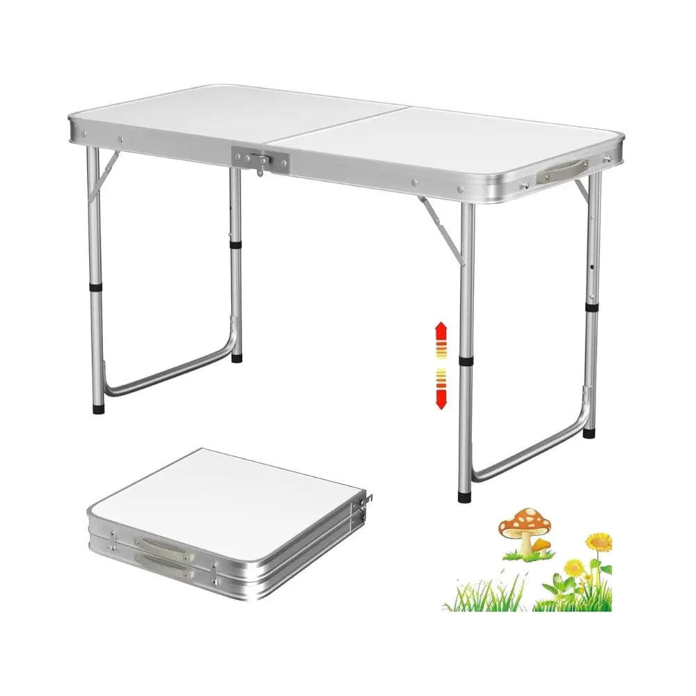 Portable Folding Picnic Table – Lightweight, Durable, and Adjustable for Camping, BBQs, and Outdoor Gatherings-GCC Home Center