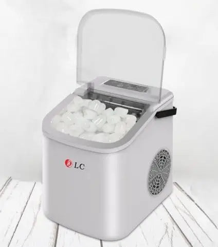 Portable Ice Maker Machine 1.1L – 112W Fast Ice Making in 9 Mins – Compact Countertop Ice Maker with 2 Years Warranty (White)