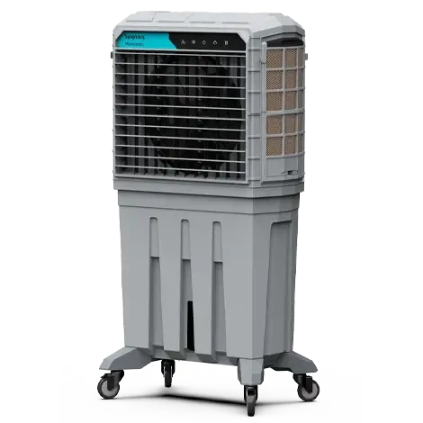 Portable Industrial Evaporative Air Cooler, 125L - Indoor And Outdoor Areas - With Strong Wheels & Brakes