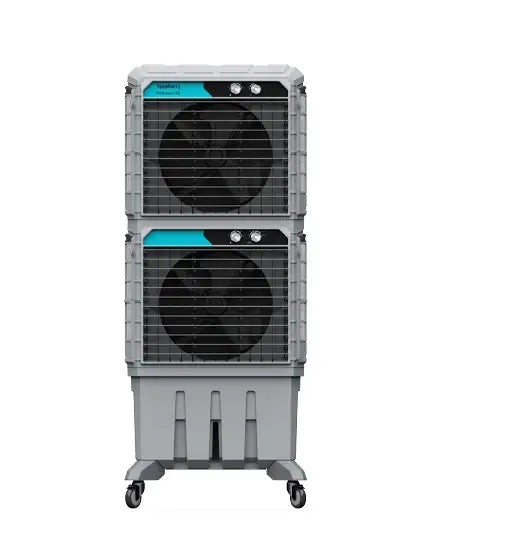 Portable Industrial Evaporative Air Cooler, Indoor And Outdoor Areas - With Strong Wheels & Brakes - (125-litres)