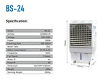 Load image into Gallery viewer, Portable Industrial Evaporative Air Cooler, Indoor And Outdoor Areas - With Strong Wheels &amp; Brakes - 150L