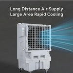 Load image into Gallery viewer, Portable Industrial Evaporative Air Cooler, indoor and outdoor areas with strong wheels &amp; brakes - air cooler, air purifier, fan, and humidifier
