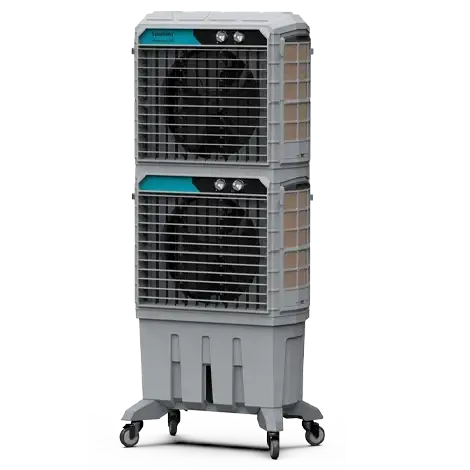 Portable Industrial Evaporative Air Cooler, Indoor And Outdoor Areas - With Strong Wheels & Brakes - (125-litres)