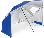 Load image into Gallery viewer, COOLBABY Portable Sunshade Beach Tent Umbrella,SPF 50+ Sun and Rain Canopy Umbrella for Sports Events,With Window Umbrella,Blue