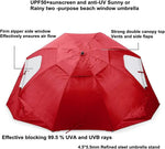 Load image into Gallery viewer, COOLBABY Portable Sunshade Beach Tent Umbrella,SPF 50+ Sun and Rain Canopy Umbrella for Sports Events,With Window Umbrella,Blue