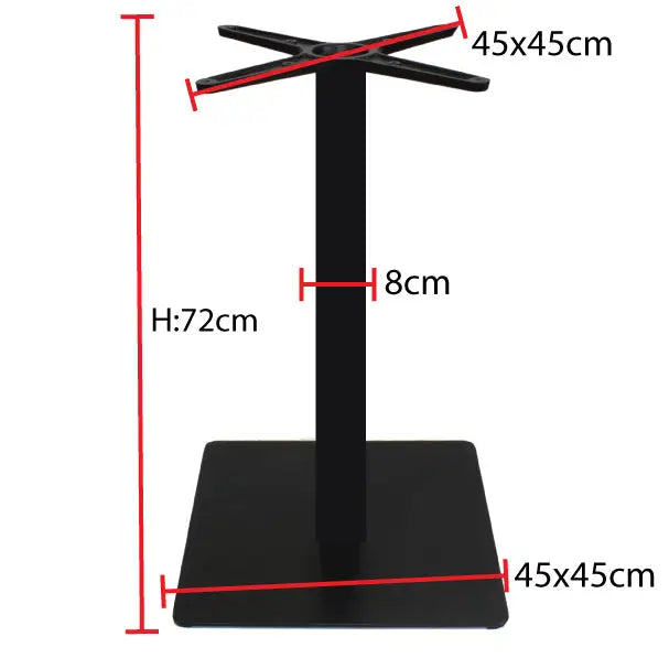 Jilphar Furniture Powder Coated Base with Square Column JP3017-GCC Home Center