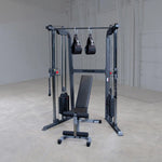Load image into Gallery viewer, Powerline PFT100 Functional Trainer Cable Machine with Dual 160 Lb Weight Stacks