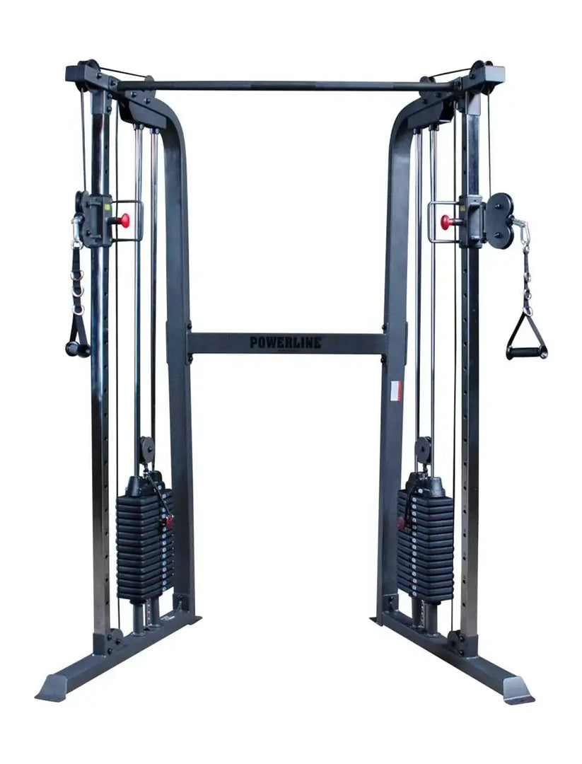 Powerline PFT100 Functional Trainer Cable Machine with Dual 160 Lb Weight Stacks