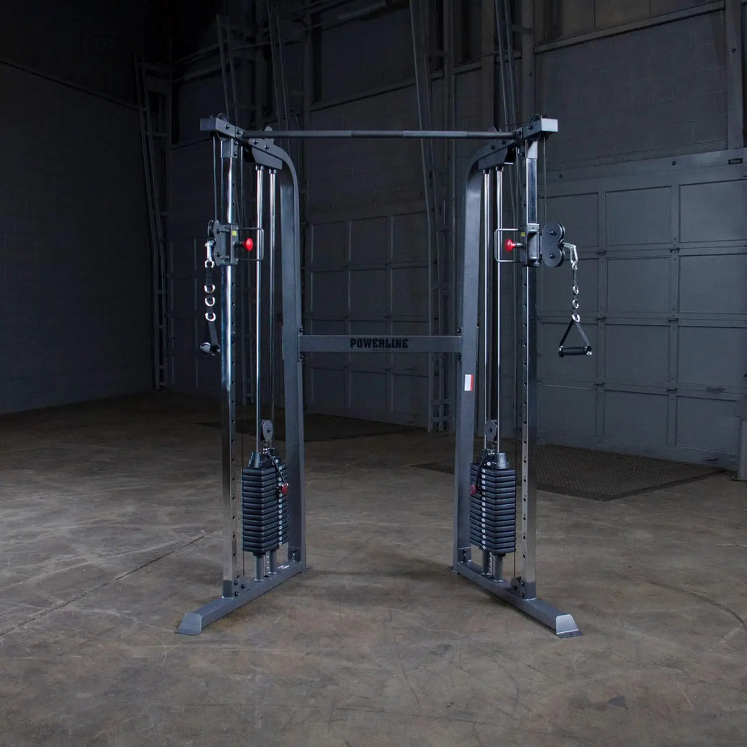 Powerline PFT100 Functional Trainer Cable Machine with Dual 160 Lb Weight Stacks