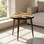 Load image into Gallery viewer, Pre Order 10 Days Luxury Handcrafted Epoxy Resin Solid Wood Coffee Table with Unique Ocean Theme Design