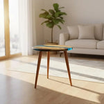 Load image into Gallery viewer, Pre Order 10 Days Luxury Handcrafted Epoxy Resin Solid Wood Coffee Table with Unique Ocean Theme Design