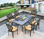 Load image into Gallery viewer, Pre Order Outdoor Cast Aluminum Multi-functional Barbecue Table &amp; Chair Five-Piece Set