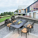 Load image into Gallery viewer, Pre Order Outdoor Cast Aluminum Multi-functional Barbecue Table &amp; Chair Five-Piece Set