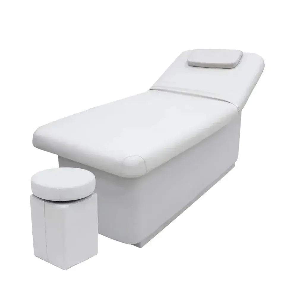 Premium Gray Massage Bed with Chair for Spa & Salon | Adjustable Comfortable Therapy Bed Set