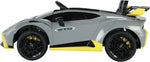 Load image into Gallery viewer, Premium Kids Ride-On Sports Car – 2.4G Remote-Lamborghini Huracan STO Ride on Car for Kids - Grey