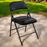 Load image into Gallery viewer, Premium Snake Skin Folding Chair. Padded Seat, Stainless Steel Frame, Multi-Functional &amp; Portable for Home, Office, Outdoor &amp; Events