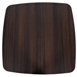 Load image into Gallery viewer, Dark brown wooden cutting board with rounded corners on premium square meeting table BT-90 high-density fiber