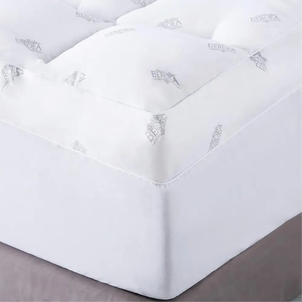Premium Twin Mattress Topper – 4-Inch Thick, Soft Microfiber, Washable, Pressure Relief, White-GCC Home Center