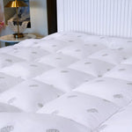 Load image into Gallery viewer, Premium Twin Mattress Topper – 4-Inch Thick, Soft Microfiber, Washable, Pressure Relief, White-GCC Home Center