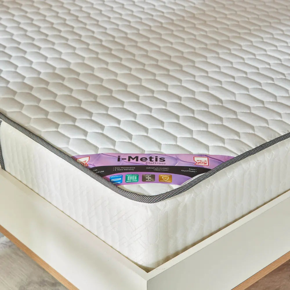 Premium Two-Sided King Mattress with Bonnell Springs & Foam Encasing - 180x200 cm, Medium Firm-GCC Home Center