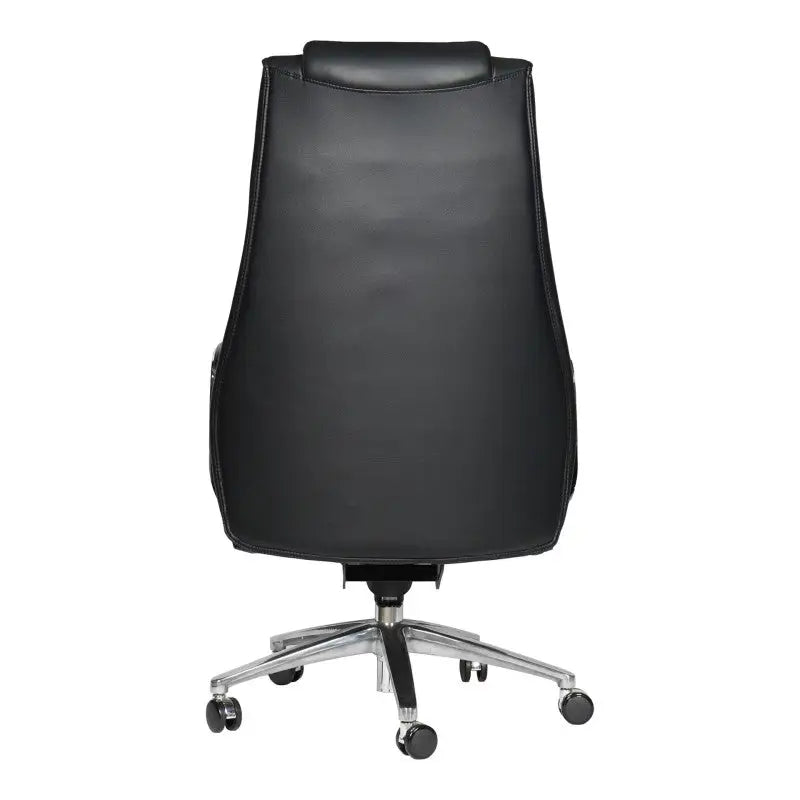 Probo Executive High Back Original Leather Chair (Black)-GCC Home Center
