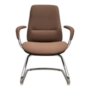 PU leather High Back Office Chair - Brown-GCC Home Center