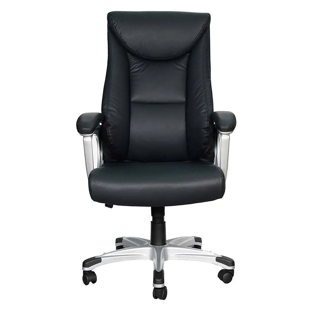PU leather High Back Office Chair With Height Adjustable and Swivel Wheels-GCC Home Center