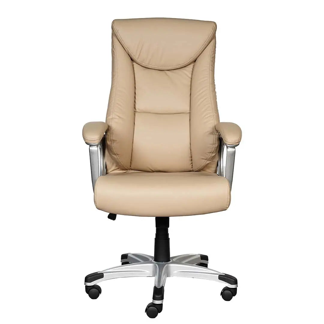 PU leather High Back Office Chair With Height Adjustable and Swivel Wheels-GCC Home Center