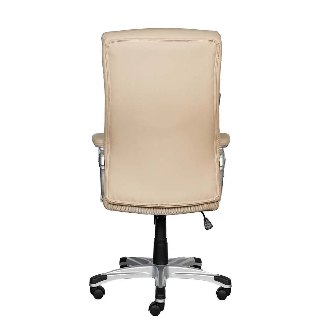 PU leather High Back Office Chair With Height Adjustable and Swivel Wheels-GCC Home Center