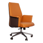 Load image into Gallery viewer, PU Leather Low Back Office Chair - Light Brown-GCC Home Center