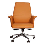 Load image into Gallery viewer, PU Leather Low Back Office Chair - Light Brown-GCC Home Center