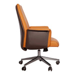 Load image into Gallery viewer, PU Leather Low Back Office Chair - Light Brown-GCC Home Center