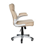 Load image into Gallery viewer, PU Leather Low Back Office Chair With Height Adjustable And Arm Rest-GCC Home Center