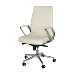 Load image into Gallery viewer, PU Leather Low Back Office Chair With Height Adjustable And Arm Rest-GCC Home Center