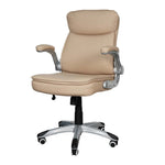 Load image into Gallery viewer, PU Leather Low Back Office Chair With Height Adjustable And Arm Rest-GCC Home Center