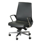 Load image into Gallery viewer, PU Leather Low Back Office Chair With Height Adjustable And Arm Rest-GCC Home Center