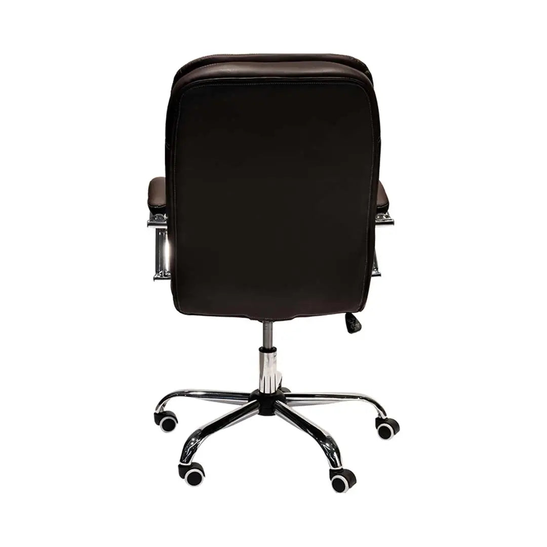 PU Leather Low Back Office Chair With Height Adjustable-GCC Home Center