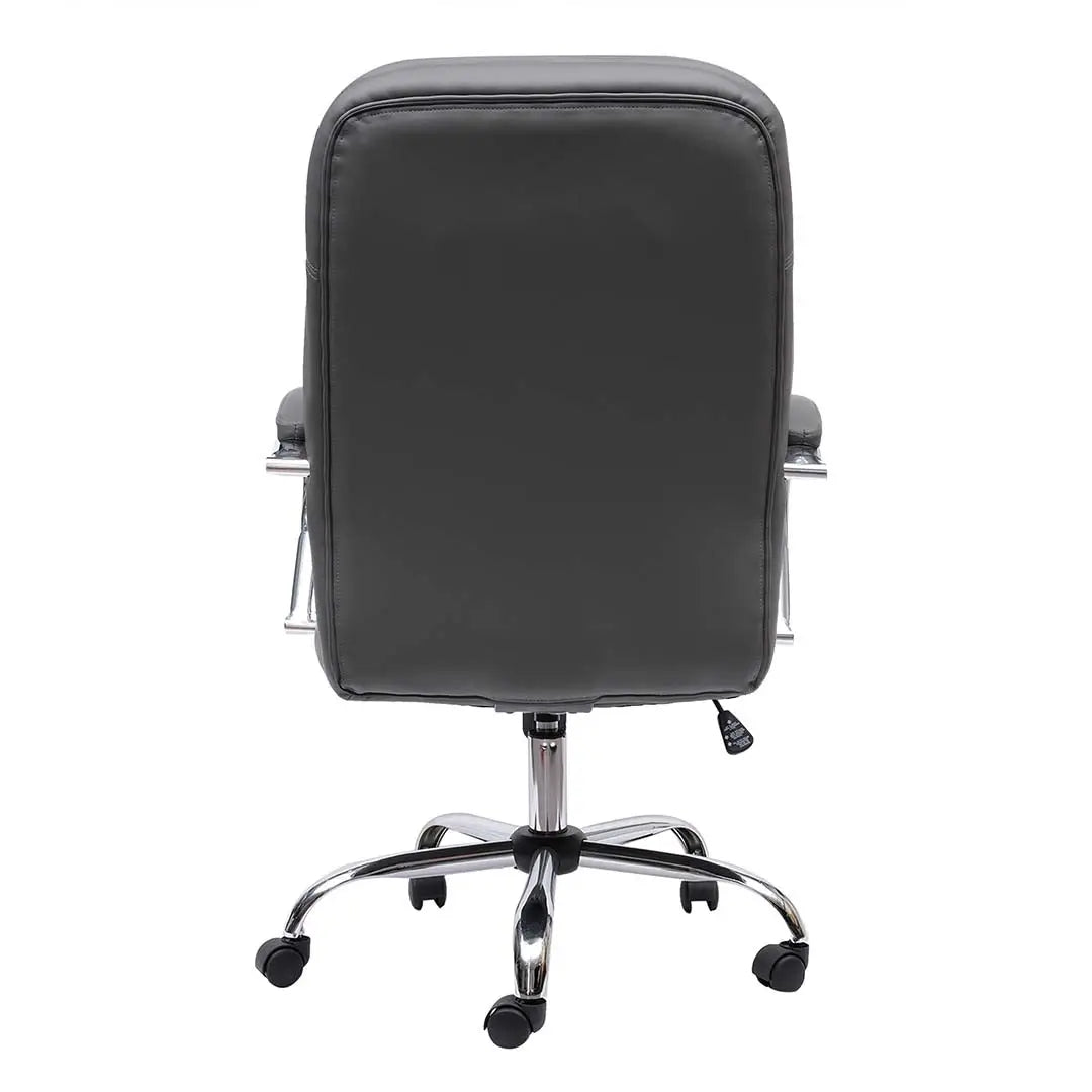 PU Leather Low Back Office Chair With Height Adjustable-GCC Home Center
