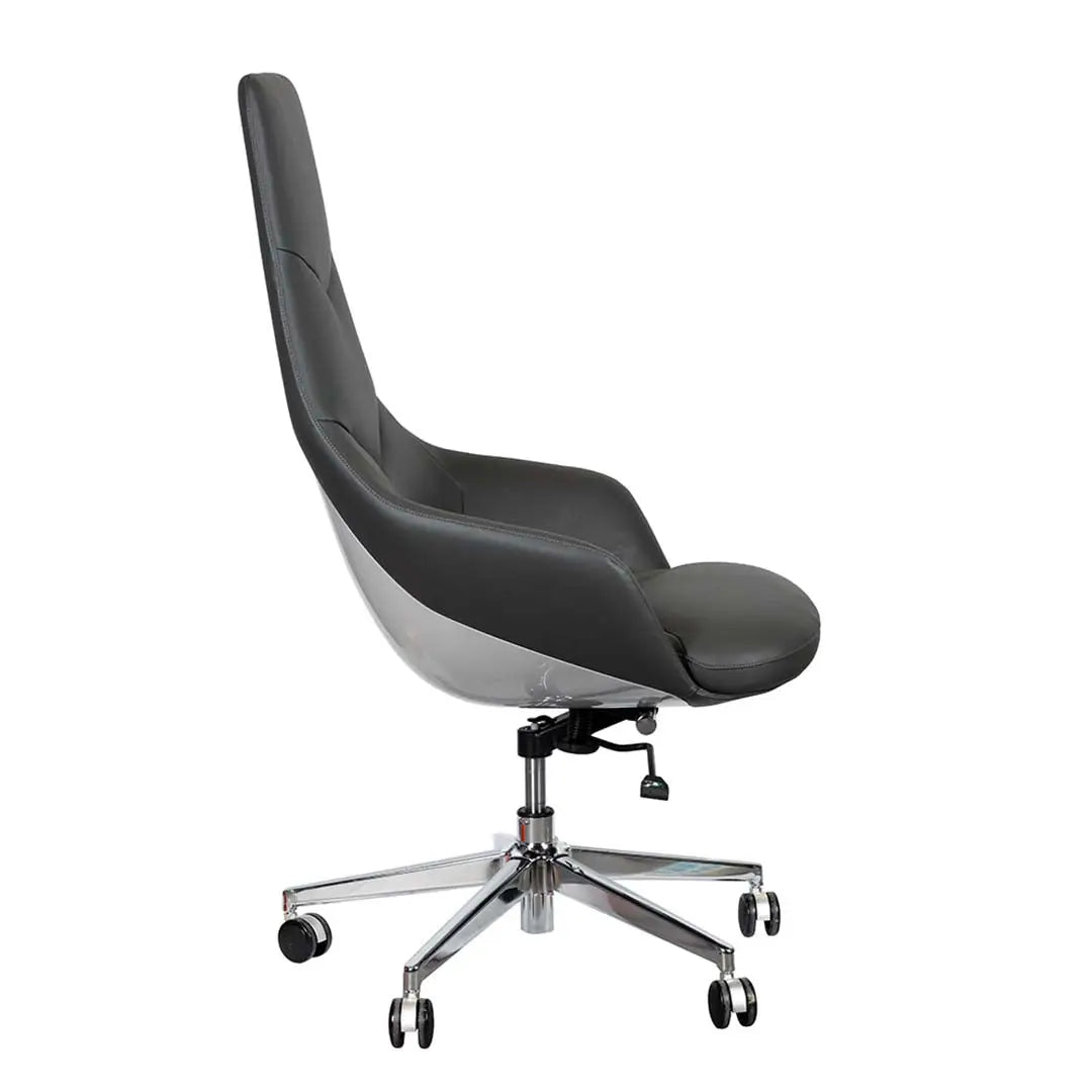 PU leather Office Chair, High Back Office Chair With Height Adjustable-GCC Home Center
