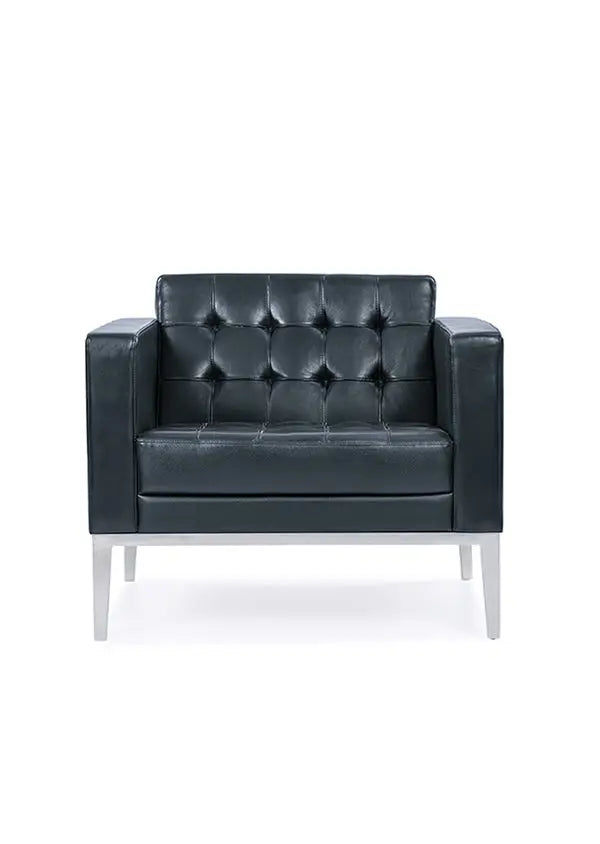 PU Leather Sofa Seat – Classic Design with Solid Wood Frame
