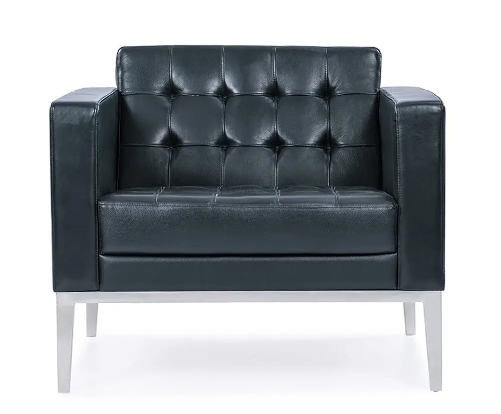 PU Leather Sofa Seat – Classic Design with Solid Wood Frame