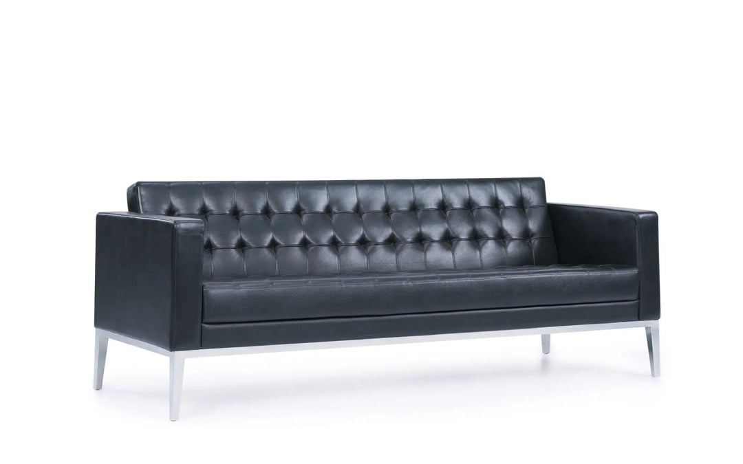 PU Leather Sofa Seat – Classic Design with Solid Wood Frame