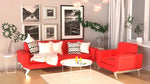 Load image into Gallery viewer, PU Leatherette Seater Sofa Modern Sofa Ideal for Home and Office-GCC Home Center