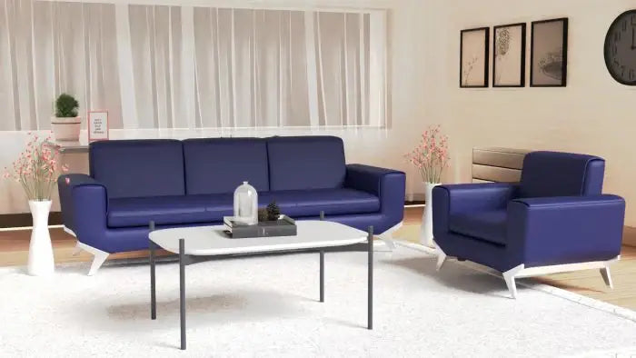 PU Leatherette Seater Sofa Modern Sofa Ideal for Home and Office-GCC Home Center