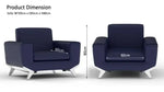 Load image into Gallery viewer, PU Leatherette Seater Sofa Modern Sofa Ideal for Home and Office-GCC Home Center