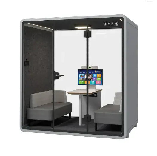 Quartet Silence Booth, 4 Person Silence Pod, Office Soundproof Booth-GCC Home Center