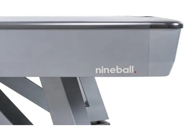 RASSON Wolf – 9ft Tournament Pool Table – Ball Return – Black/Silver Finish