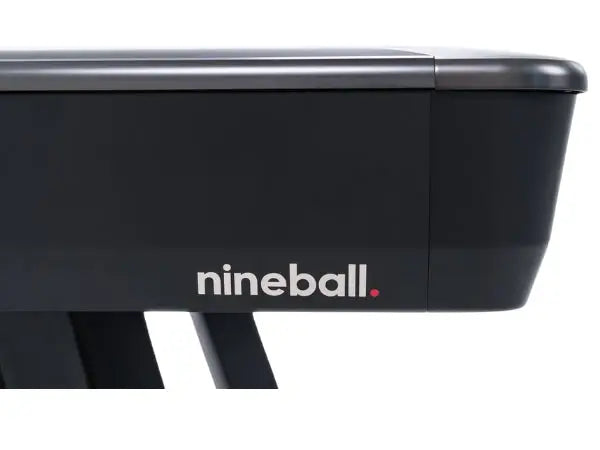 RASSON Wolf – 9ft Tournament Pool Table – Ball Return – Black/Silver Finish