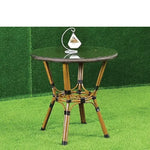 Load image into Gallery viewer, Rattan Outdoor Round Dining Table with Glass Top