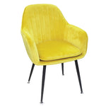 Load image into Gallery viewer, Jilphar Furniture Readymade Yellow Velvet Living Room Chair JP1181A-GCC Home Center